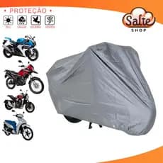 Capa De Proteção Pintura Para Moto Plástico Impermeável 2,3M x 1,3M Sol Poeira Raios Solares UV