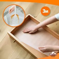 Tapete Antiderrapante 3m x 30cm Para Bancada Gavetas Armários Lavável Multiuso Cozinha Salte Shop