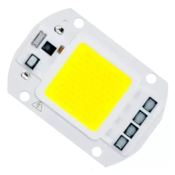 CHIP DE LED 50W 220V BRANCO QUENTE INTELIGENTE SEM REATOR