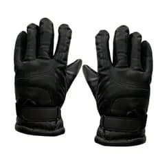 Luva Para Motoqueiros de Couro Forrada Para Vento Forte Frio Barata Para Presente