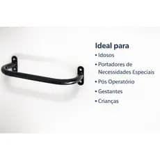 BARRA DE APOIO 40 CM EM AÇO – MINI CORRIMÃO / SUPORTE PARA APOIO