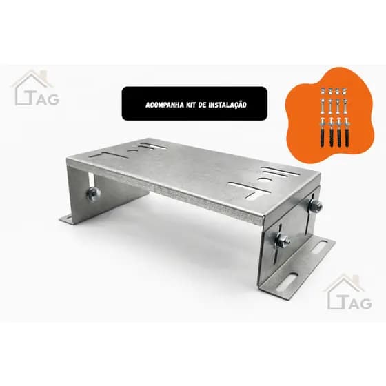 Suporte Base Universal Para Motor De Portão Deslizante - CHAPA GALVANIZADA REFORÇADO