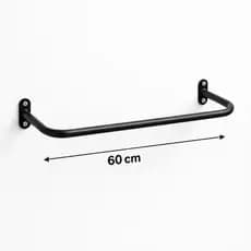 Arara Suporte de Roupas 60cm Reforçado de Parede Closet/Loja - BRANCO