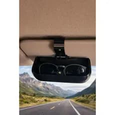 Porta Óculos Automotivo Universal Carro Quebra-Sol Presilha Clip Luxo - Não Risca e Não Cai