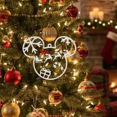 Enfeite de Natal Mickey , trenó, renas e presentes - Decoração Exclusiva!