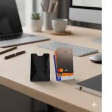 Porta Cartões De Crédito Premium Elegância e Praticidade Design Sofisticado Fácil de Usar