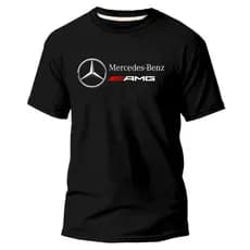 Camiseta/Camisa Masculina Estampada Mercedes AMG Esporte Carro T-Shirt 100% Algodão