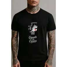 Camiseta Blusa Time Vasco da Gama Torcedor Gigante da Colina Estampado Personalizado 100% Algodão