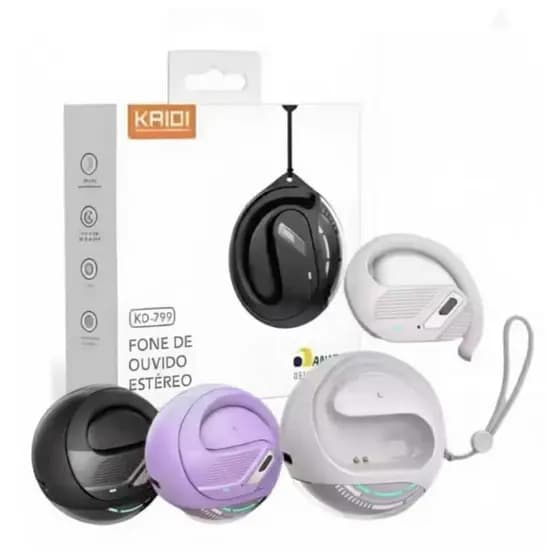 FONE DE OUVIDO SEM FIO BLUETOOTH V5.3 ACADEMIA CONFORTÁVEL CORRIDA CONDUÇÃO ÓSSEA ROXO/BRANCO/PRETO