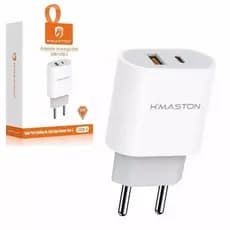 Carregador Rapido Fonte Turbo Original 50W USB Tipo C Compatível iPhone Ipad IOS Android