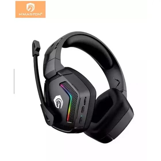 Fone Headset Gamer Sem Fio Bluetooth, LED RGB, Microfone, Conforto PC, PS4, PS5, XBOX E CELULAR