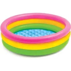 Piscina Inflável Redonda Colorida fundo inflável comodidade e segurança 120 CM AL-3752 - Altomex