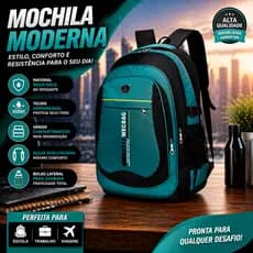 Mochila Bolsa Masculina Impermeável Resistente Grande Notebook Escolar Trabalho Viagem Premium