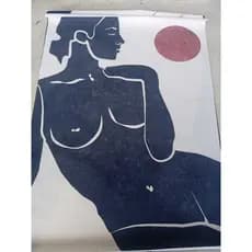 Mulher Pintura Da Lona Linha Abstrata Nu Geométrica Art Posters Na Parede Decoração Imagem Para Sala De Estar De Casa