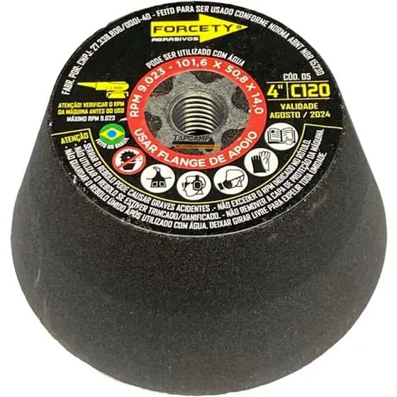 Rebolo Copo Cônico 4” C-120  - Forcety