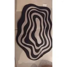 Tapete de Banheiro Diatomita Absorvente Antiderrapante Formato Irregular – Secagem Rápida para Porta, Vaso e Toalete