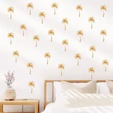Adesivos de parede dos desenhos animados flor Dandelion auto-adesivo adesivos de parede sala de estar quarto das criança