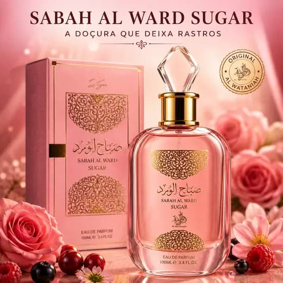 Perfume Sabah Al Ward Sugar Al Wataniah Feminino EDP 100ml