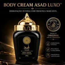 Body Cream Asad Black 280g Original Creme Pele Macia e Perfumada