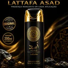 Spray Corporal Lattafa Asad 200ml Masculino Desodorante Árabe Original