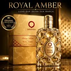 Perfume Árabe Royal Amber Orientica 80ml Unissex Oriental Longa Duração