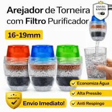 Filtro para Torneira Arejador Universal 16-19mm | Água Mais Limpa Alta Pressão Economizador