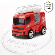 Carrinho Caminhão Bombeiro Com Escada Resgate Vermelho Envio Imediato