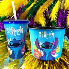 KIT PIPOQUEIRA 1.5L + COPO 550 ML STITCH - CINEMA LEMBRANCINHA PRESENTES