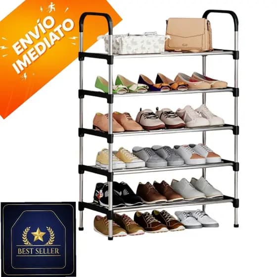 Rack Sapateira 5 Prateleiras – Organizador de Calçados, Tênis e Roupas