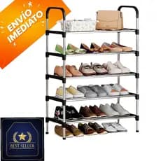 Rack Sapateira 5 Prateleiras – Organizador de Calçados, Tênis e Roupas