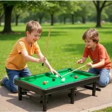 Mesa Bilhar Sinuca Snooker Infantil Jogo Diversão Tacos Bolas Mini Tabletop Portátil Casa Lazer Crianças Família Jogar