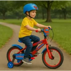 Bicicleta Infantil Aro 16 Super Herói Esportiva Rodinhas Freio Segurança Equilíbrio Passeio Criança Aventura