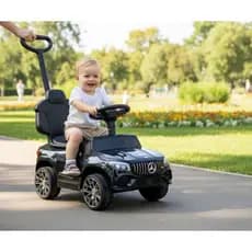 Carrinho Eletrico Infantil Empurrador Seguranca Conforto Design Elegante Preto