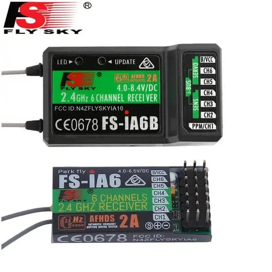 FlySky Original 2,4 GHz 6CH RC AFHDS FS IA6 , Receptor IA6B 2.4G 6 Canais FLY SKY Plástico Para DIY FPV Avião Sundrone