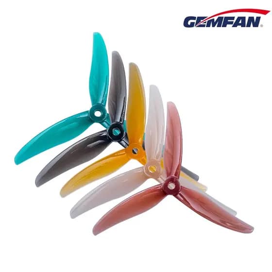 8 Peças/4 Pares Gemfan Hélices De 3 Lâminas F3 F4 F3S F4S Freestyle 3 5.1x3x3 4 5.1x3.6x3 PC Adereços Racing FPV Drone