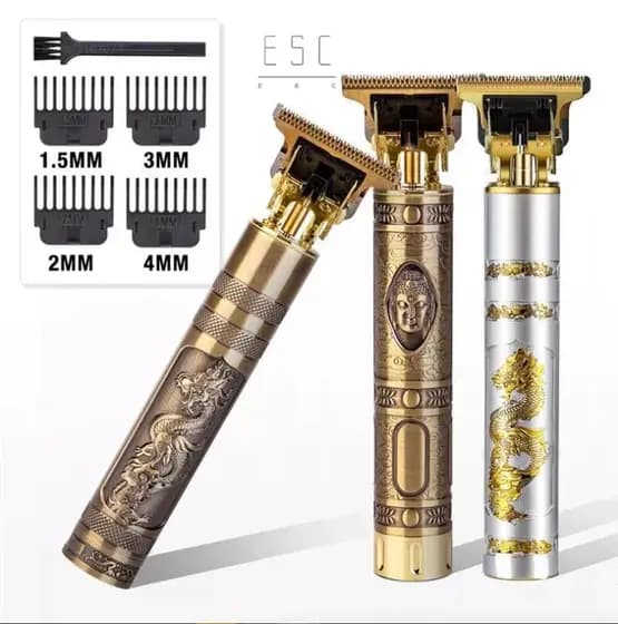 Máquina de cortar cabelo barbeiro dragão profissional elétrica bateria recarregáve