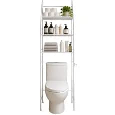 Estante Rack Vaso Sanitario Organizadora Metal para Banheiro Lavanderia Castela