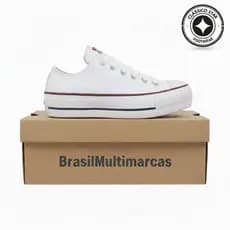 Tênis Plataforma Sola Alta 3,5 cm Feminino Casual Tecido Lona Confortável Várias Cores