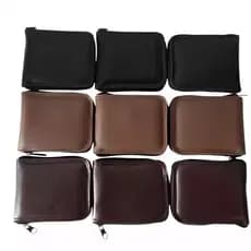 Kit 10 Carteira Masculina Grande Cabe RG CNH Notas Documentos Com Fecho De Ziper