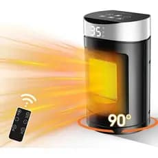 Aquecedor elétrico termo ceramic  1500W (127v), 3 Níveis+ Oscilante +Quarto Sala Escritório Portátil
