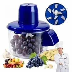 Descascador Elétrico de Alho e Frutas 9 Lâminas USB Recarregável Aço Inox Descasca em 12s