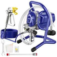 Máquina de Pintura Airless Elétrica 1350W Pulverizador de Tinta Industrial Alta Pressão 3625PSI 2L/min