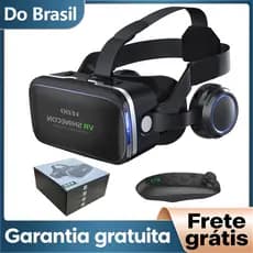 Shinecon Óculos Vr Realidade Virtual 3d Com Fone De Ouvido E Controle Presente Tecnológico