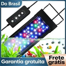 NewPet Luminária de led para Aquário IP68, Suporte Extensível, Espectro Total com Modo DIY e Timer com Memória de Brilho