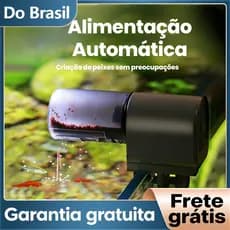 Newpet Alimentador Automático para Peixes, Timer Programável, Ideal para Aquário, Lagoa e Tartaruga