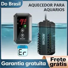 Newpet Aquecedor para Aquário 50W/100W com Termostato Aquatank Hobby Até 60L