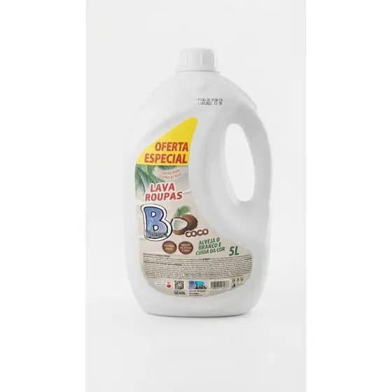 Sabão Liquido coco Barbarex 5 Litros Rende 50 Lavagens