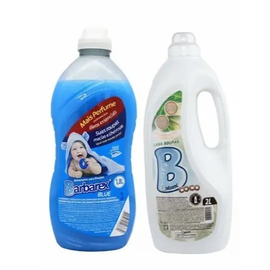 Kit Lava Roupa Coco 2L + Amaciante 1,8L Para Roupa de Bebe