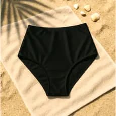 Calcinha Biquíni hot paint  Prática Modelo Grande cintura alta decido liso Ideal Para Praia