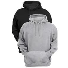 Moletom Blusa fechada e Capuz de Frio INVERNO LISO CASACO